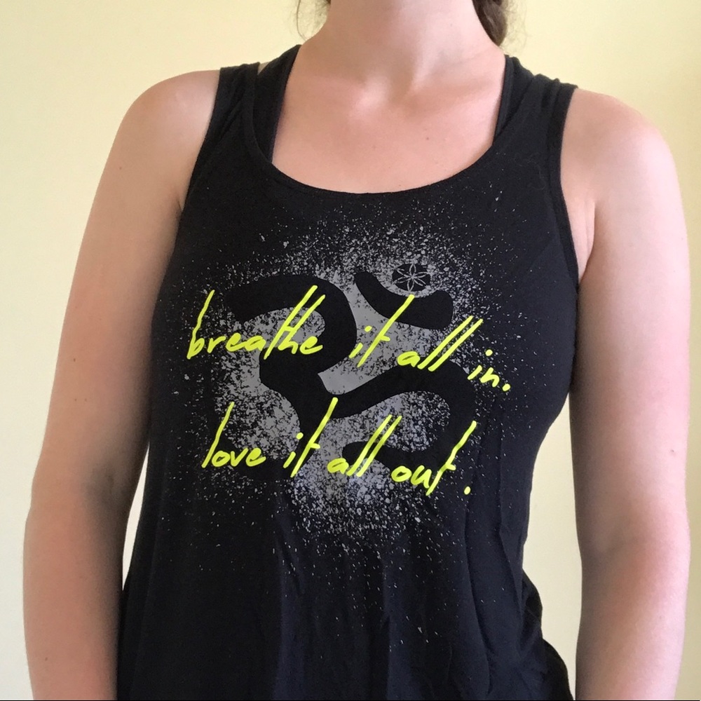 Black Yoga Tank Top - Picture 2 of 3